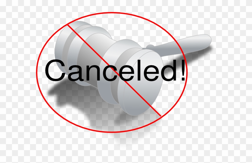 Court Canceled Clip Art - Law Cancelled #643964