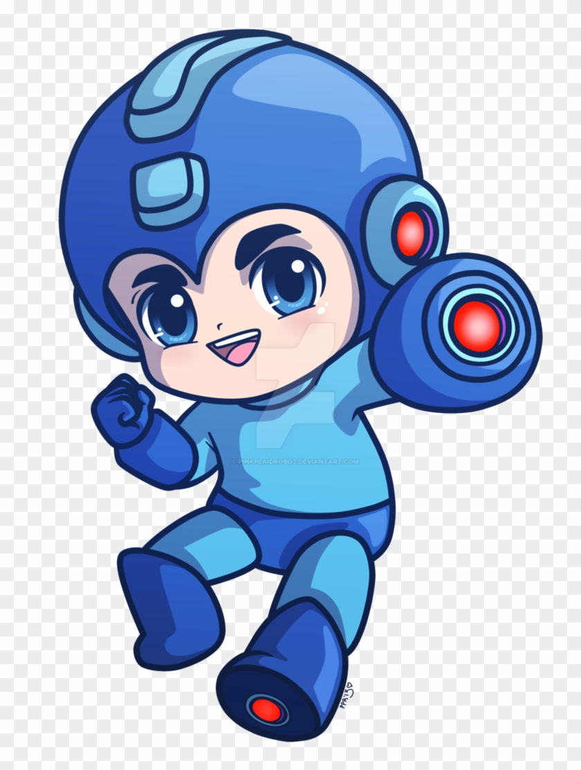 Megaman Megaman Chibi Charm By Pinkplaidrobot - Mega Man #644237