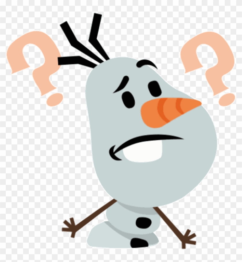 What Confused Olaf Snowmanfreetoedit - Interrogante Gif #644255