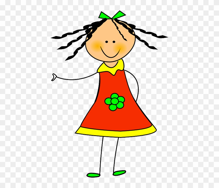 Skirt Girl, Doll, Toy, Cute, Waving, Skirt - Doll Clip Art #644387