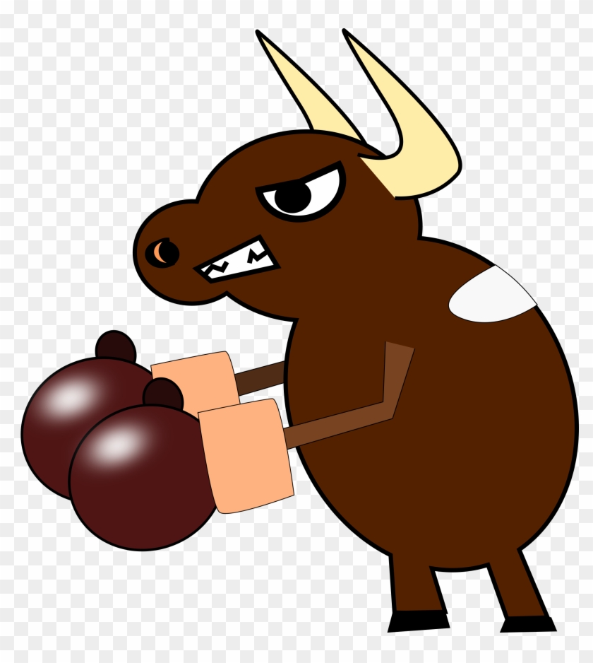Big Image - Cow With Boxing Gloves #644394