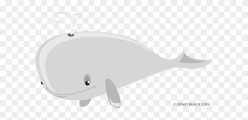 Cartoon Whale Animal Free Black White Clipart Images - Cartoon Whale #644409