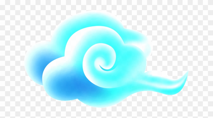 Sky Blue Cloud Cartoon Transparent Material - Sky Blue Cloud Cartoon Transparent Material #644654