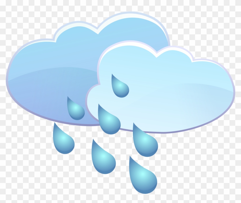 Clouds And Rain Drops Weather Icon Png Clip Art - Clouds And Rain Drops Weather Icon Png Clip Art #644761