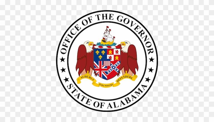 The Seal Features A Depiction Of The Flag Of Every - Alabama Coat Of Arms #644768