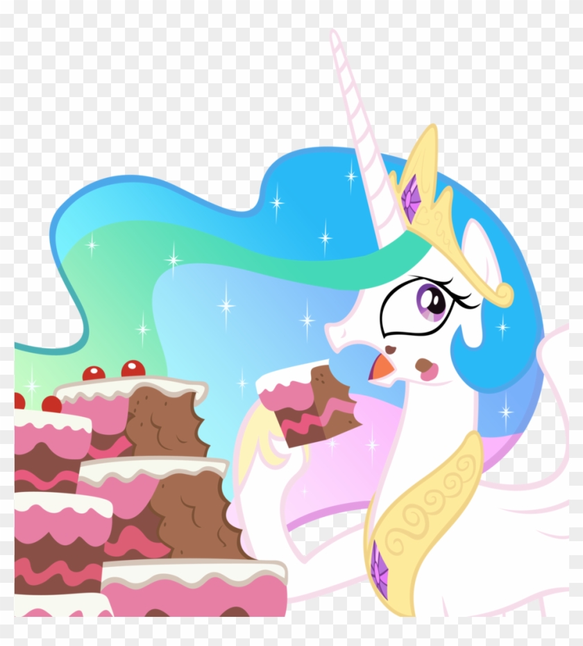 Santafer, Cake, Cakelestia, Caught, Ponyville Confidential, - Princess Celestia Eating Cake #644998