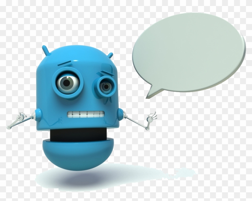 Cartoon Robot Speech Balloon - Cartoon Robot Speech Balloon #645018