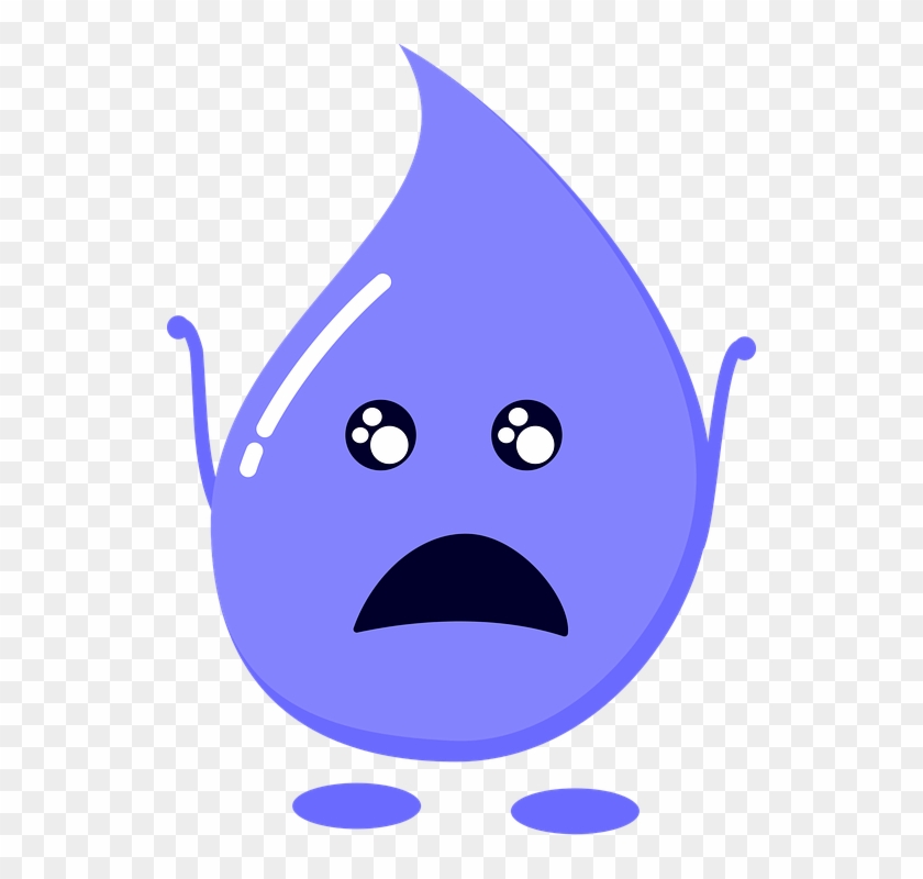 Shocked Cartoon 9, Buy Clip Art - Water Drop Png #645017