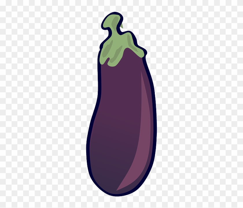 Food, Plants, Cartoon, Vegetables, Eggplant, Healthy - Eggplant Clip Art #645034
