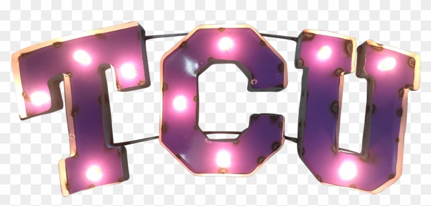 Texas Christian University "tcu" Lighted Recycled Metal - Light #645071