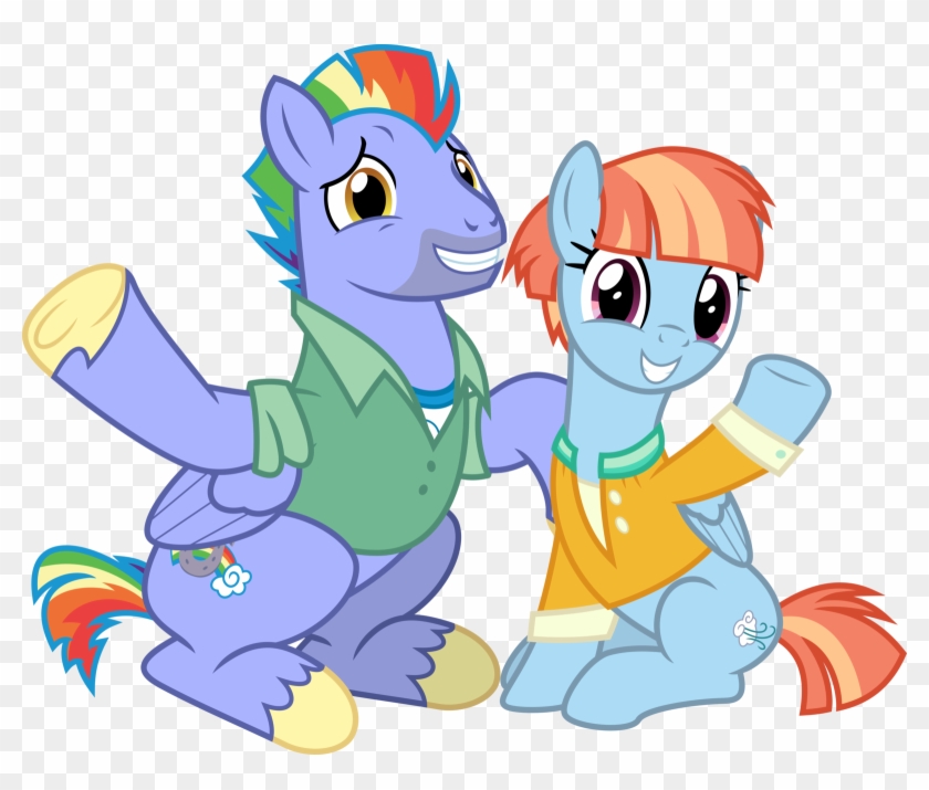 Chainchomp2, Bow Hothoof, Clothes, Female, Male, Mare, - Mlp Rainbow Dash Parents #645188