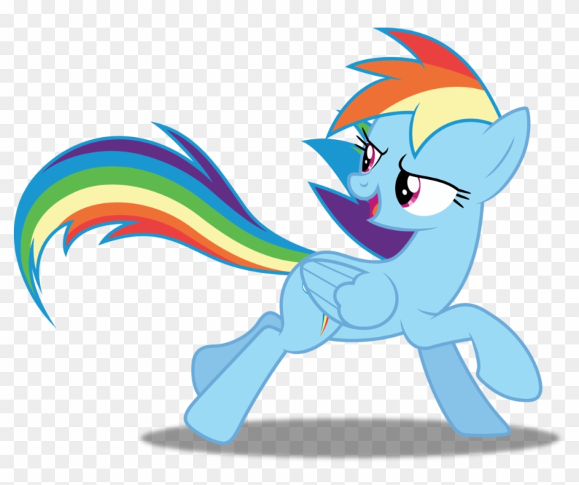 Vector - My Little Pony Rainbow Dash Running #645265