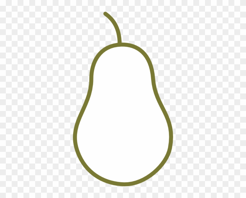 Pear Outline Clip Art Download - Clip Art #645451