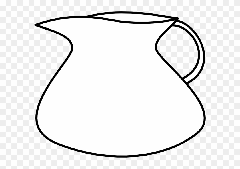 Pitcher Jug Measuring Cup Water Bottle Clip Art - Jug Image Clipart Black And White Png #645468