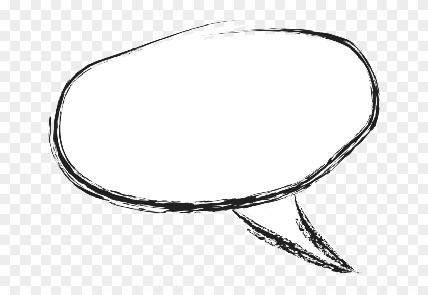 Drawn Cloud Clear Background - Chat Bubble Transparent Background #645527