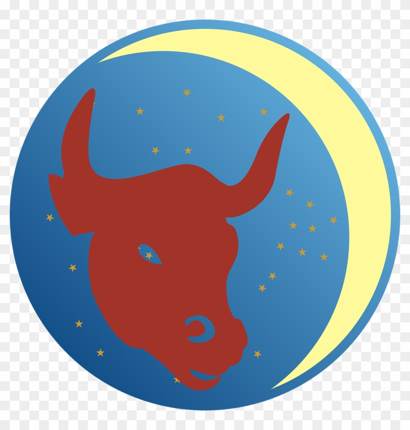 Bull, Zodiac Sign, Zodiac, Moon, Star, Symbol - Taurus #645529