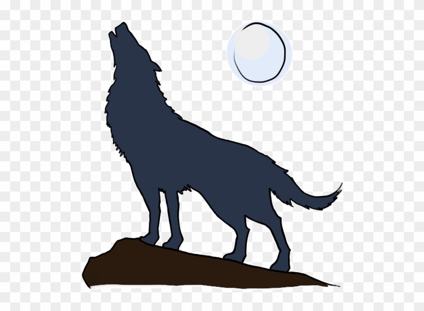 howling wolf silhouette