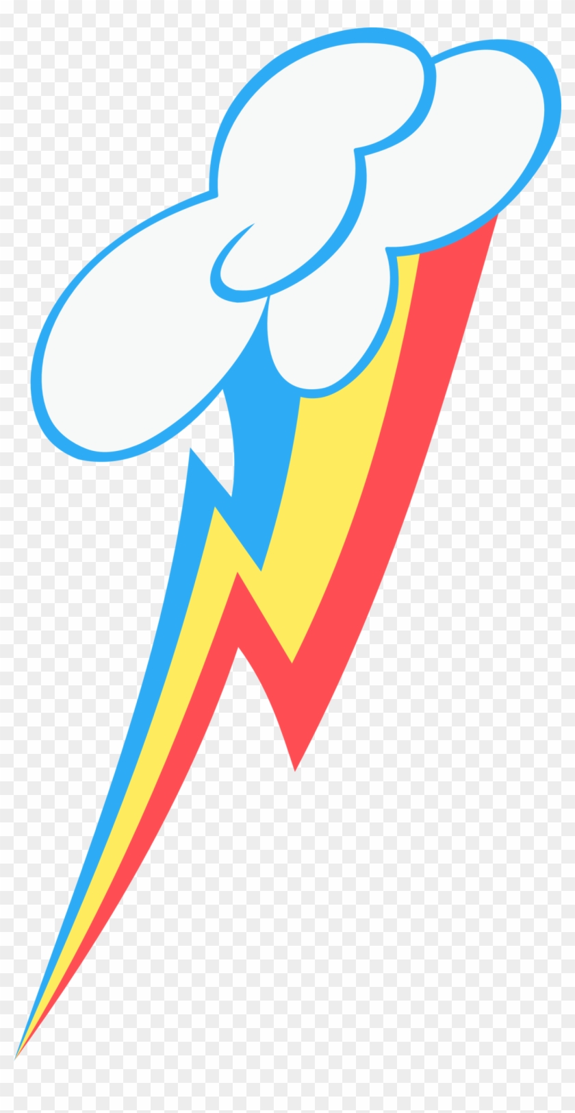 Rainbow Dash's Cutie Mark Vector By Arroyopl - My Little Pony Rainbow Dash Cutie Mark #645645