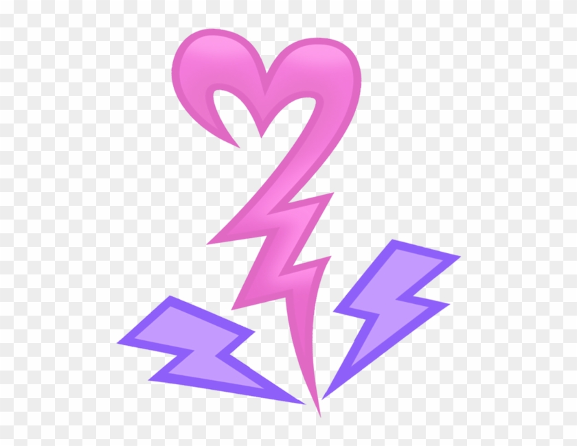 Mlp Lightning Heart's Cutie Mark By Galaxyswirlsyt - Mlp Heart Cutie Mark #645758