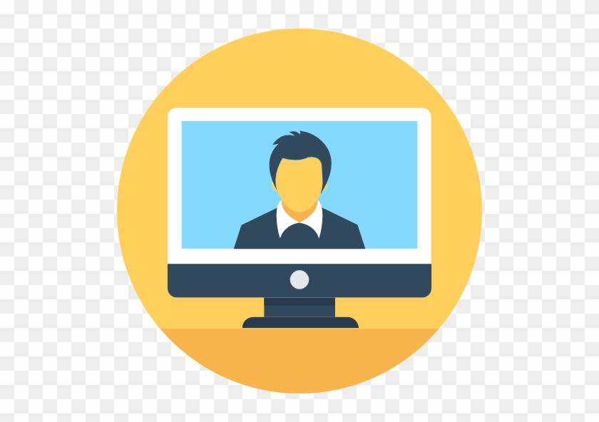 Online Therapy - Video Conference Flat Icon #645798