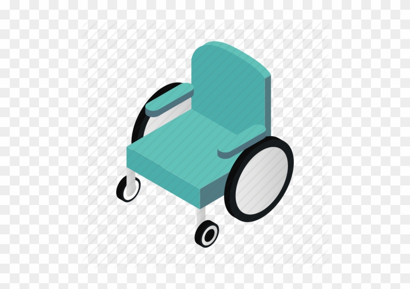Carriage, Handicapped, Hospital, Isometric, Move, Silhouette - Wheelchair #645843