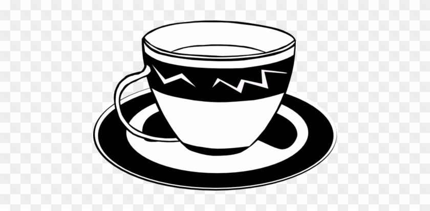 Teacups And Teapots Drawings Teacup B W Clip Art At - Tea Cup Clip Art #646079