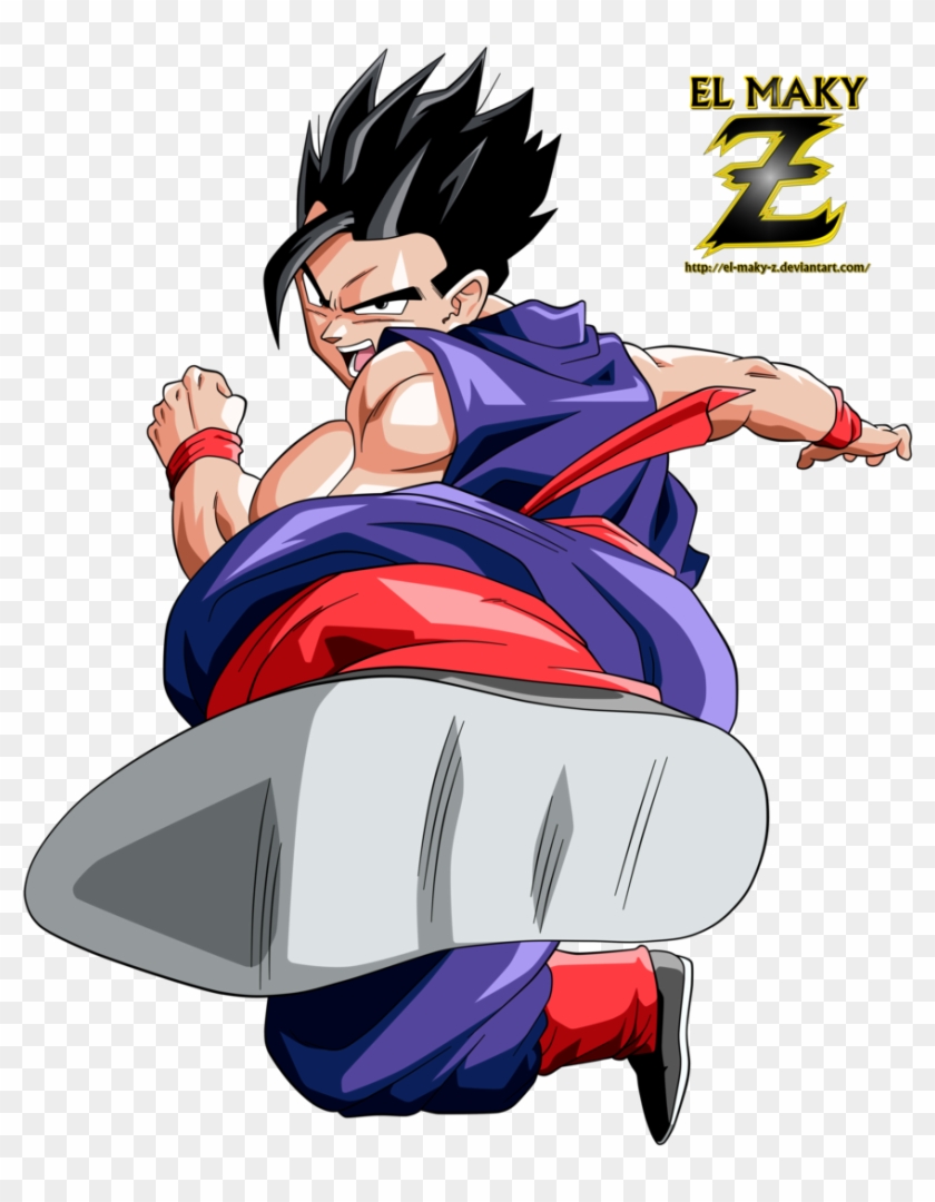 Son Gohan By El Maky Z - Dibujos De Dragon Ball Gohan - Free Transparent  PNG Clipart Images Download