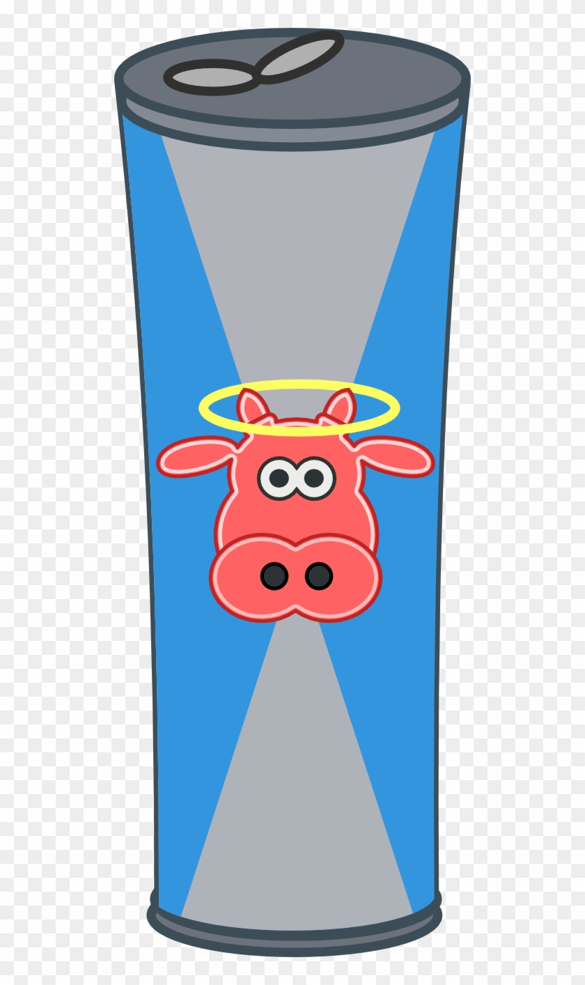 Simple Cartoon Energy Drink Can Clipart - Cartoon Red Bull Can #646133
