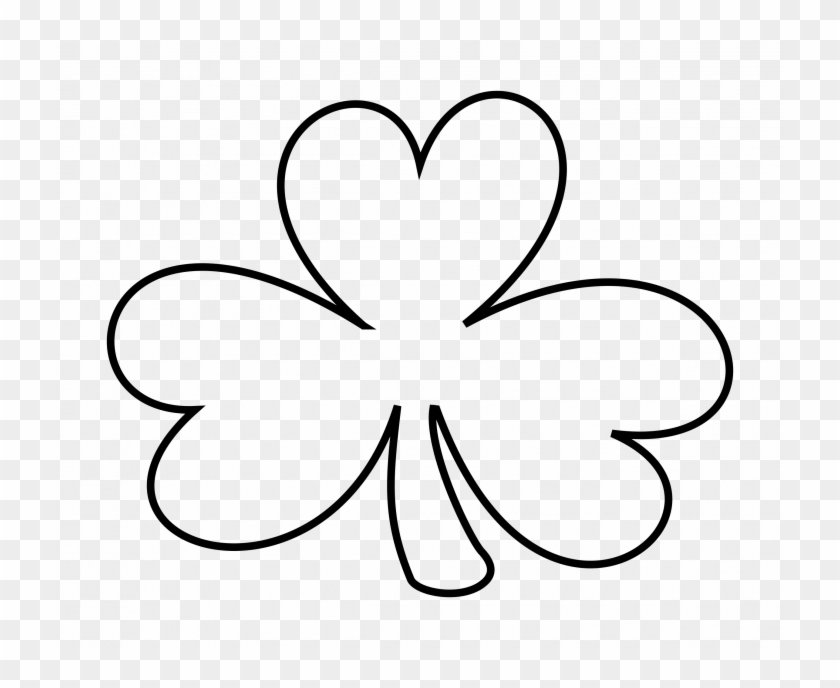 Shamrock Outline Clip Art Many Interesting Cliparts - Shamrock Black And White #646164