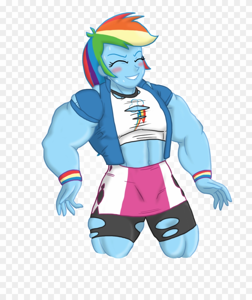 Something In The Salad - Rainbow Dash Muscle Growth #646238