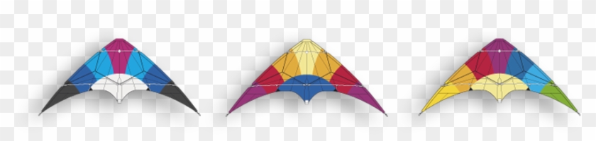 23116 Blauw - Geel - Rainbow - Kite #646240