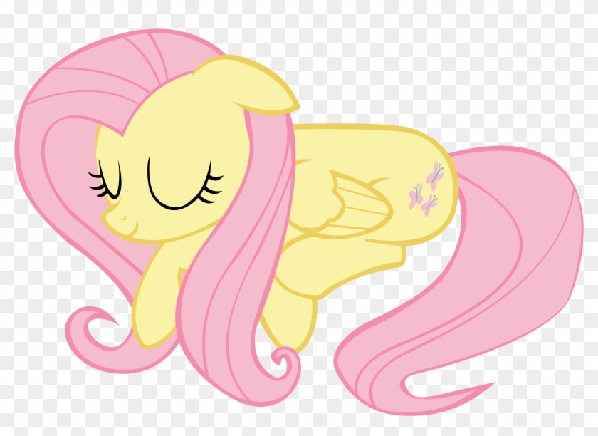 Sleeping Fluttershy By Zombiepony1 Sleeping Fluttershy - Fluttershy Sleeping #646303