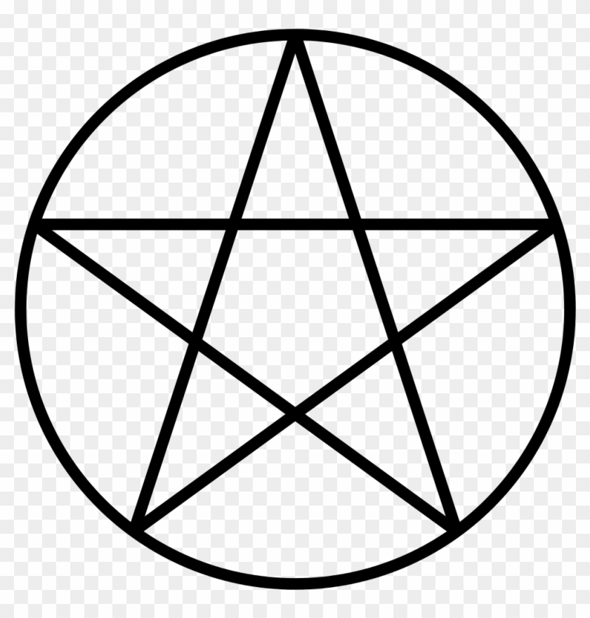 Pentagram Backgrounds, Compatible - Star With Circle Around #646379