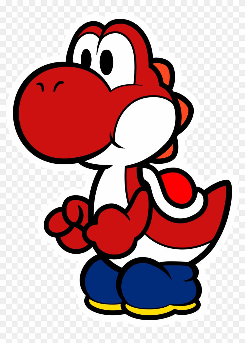 Red Yoshi <3 - Super Paper Mario Yoshi #646465