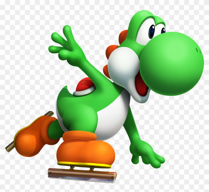 Yoshi Transparent Png - Mario And Sonic At The Olympic Winter Games Yoshi #646482