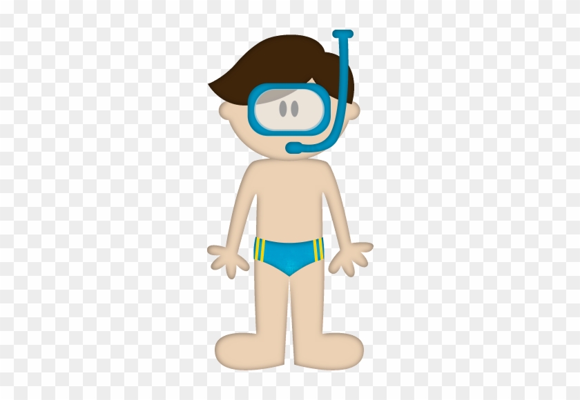 Praia E Piscina - Boy In A Swimsuit Clipart #646530