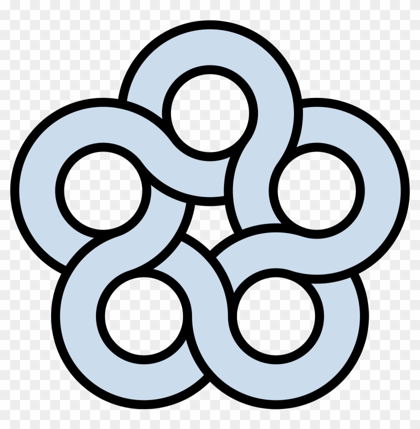 Pentagram Clipart Circle - White Infinity Logo Png #646542