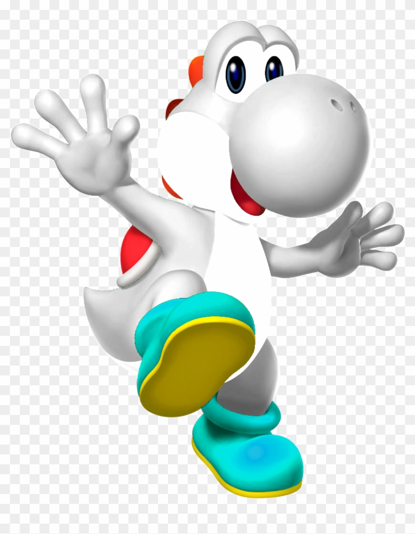 Yoshi Clipart Fantendo - Super Mario White Yoshi #646584