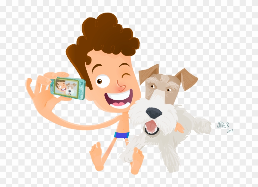 Garoto E Seu Cãozinho - Cartoon #646597