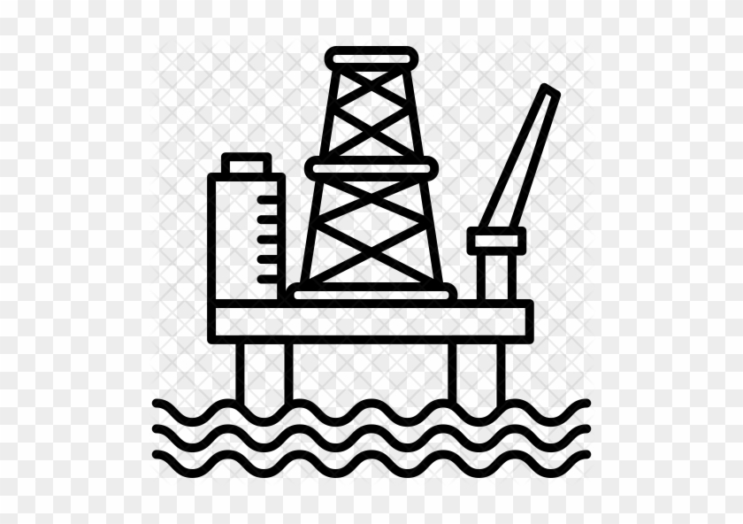 Oil Platform Icon - Drilling Rig #646625
