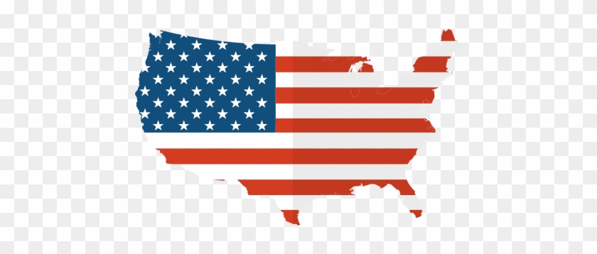 Usa-flag - Map Of Usa With Flag #646666