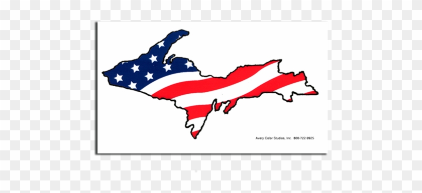 Upper Peninsula Usa Flag Sticker - Poster #646690