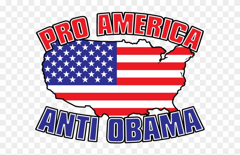 Pro America Anti Obama Usa Flag Gop Conservative Right - Highland Graphics Painted Flag - Large Glass Cutting #646702