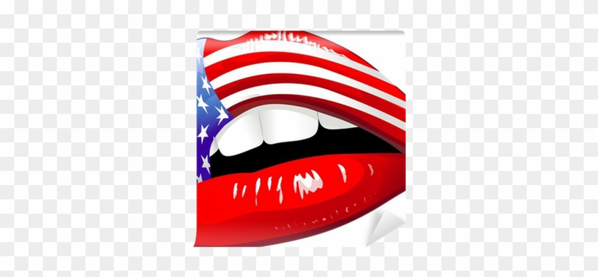 Labbra Sensuali Bandiera Stati Uniti-usa Flag Sensual - Labbra Sensuali #646770