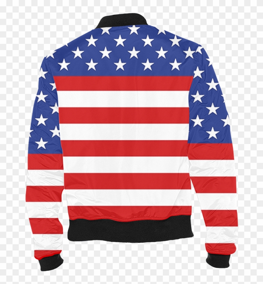 Usa Flag Bomber Jacket - Flight Jacket #646811