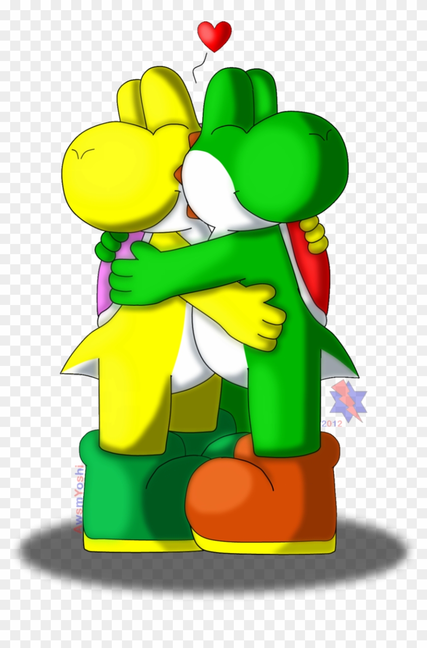 Criticalhitsam 7 4 Hug X3 By Jei-ice - Yoshi Hug #646813