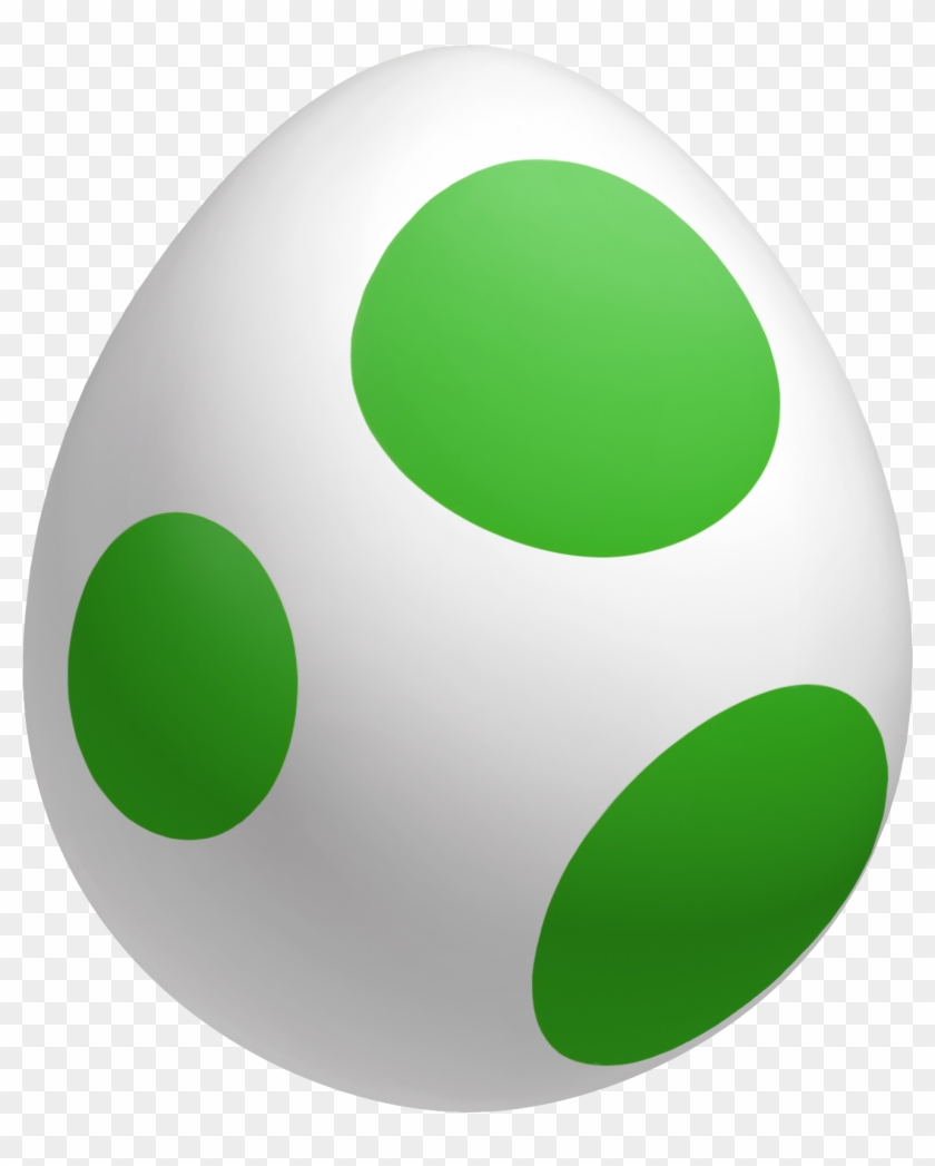 Yoshi Egg Easter Green Cute Kawaii Round Circle Baby - Mario Egg #646817