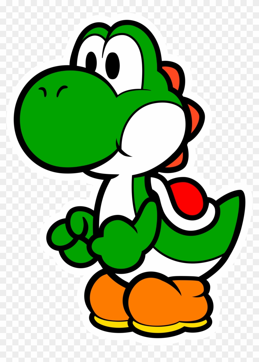 Green Paper Yoshi Vector 1 By Greenmachine987 On Deviantart - Super Paper Mario Yoshi #646861