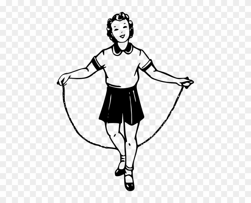 Girl Jumping Png Images - Skipping Rope #647180