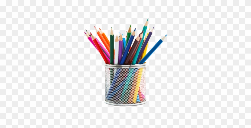 Pencils In A Pot - Pot Of Pencils Png #647491